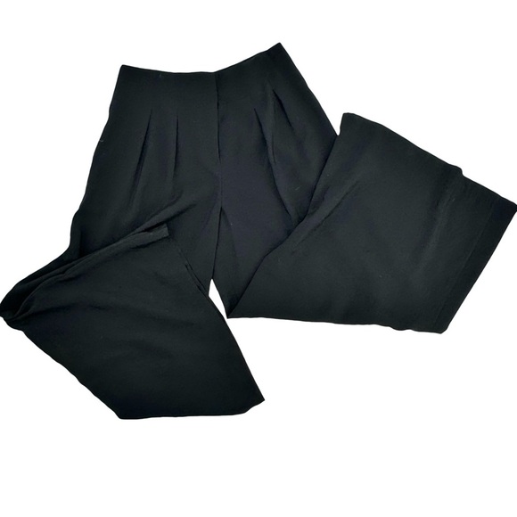 NEW! Anthropologie High-Rise Pleated Wide-Leg Trousers High Waisted Black | 10 - Picture 2 of 14